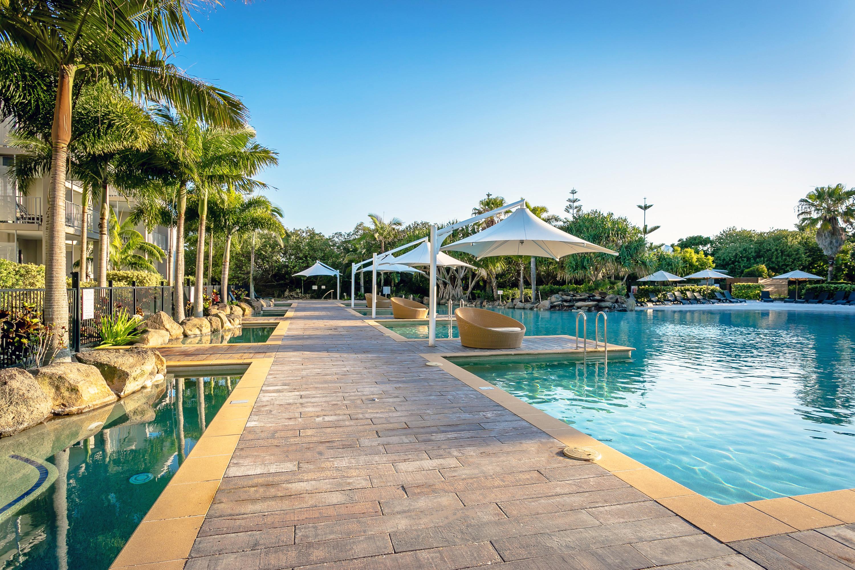 Peppers Salt Resort&Spa Kingscliff Exterior foto Pool at Peppers Mantra on Saltwater Island